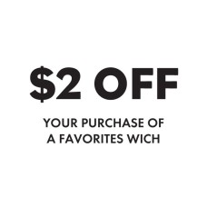 $2 Off Favorites