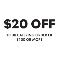$20 Off $100 Catering
