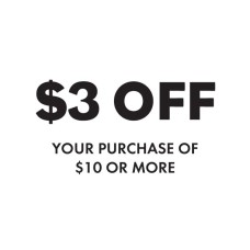 $3 Off $10