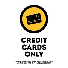 Credit Cards Only