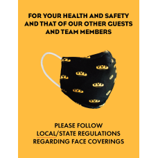 Local/State Regulations Face Covering Signage