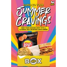 Summer Catering Window Cling